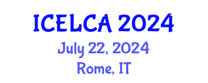 International Conference on Environmental Life Cycle Assessment (ICELCA) July 22, 2024 - Rome, Italy