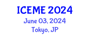 International Conference on Environmental Management and Engineering (ICEME) June 03, 2024 - Tokyo, Japan