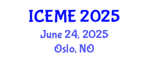 International Conference on Environmental Management and Engineering (ICEME) June 24, 2025 - Oslo, Norway