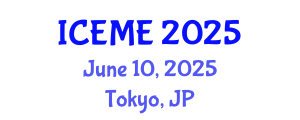 International Conference on Environmental Management and Engineering (ICEME) June 10, 2025 - Tokyo, Japan