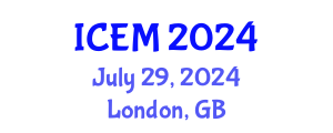 International Conference on Environmental Management (ICEM) July 29, 2024 - London, United Kingdom
