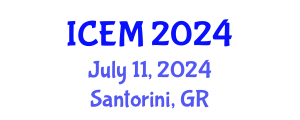 International Conference on Environmental Management (ICEM) July 11, 2024 - Santorini, Greece