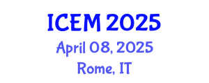 International Conference on Environmental Management (ICEM) April 08, 2025 - Rome, Italy