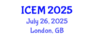 International Conference on Environmental Management (ICEM) July 26, 2025 - London, United Kingdom