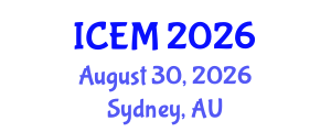 International Conference on Environmental Management (ICEM) August 30, 2026 - Sydney, Australia