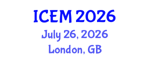 International Conference on Environmental Management (ICEM) July 26, 2026 - London, United Kingdom