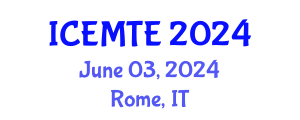 International Conference on Environmental Management, Technology and Engineering (ICEMTE) June 03, 2024 - Rome, Italy