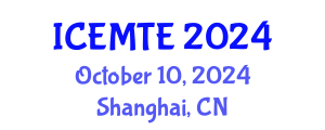 International Conference on Environmental Management, Technology and Engineering (ICEMTE) October 10, 2024 - Shanghai, China
