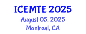 International Conference on Environmental Management, Technology and Engineering (ICEMTE) August 05, 2025 - Montreal, Canada
