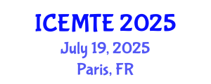 International Conference on Environmental Management, Technology and Engineering (ICEMTE) July 19, 2025 - Paris, France