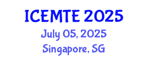 International Conference on Environmental Management, Technology and Engineering (ICEMTE) July 05, 2025 - Singapore, Singapore