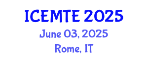 International Conference on Environmental Management, Technology and Engineering (ICEMTE) June 03, 2025 - Rome, Italy