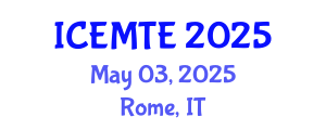 International Conference on Environmental Management, Technology and Engineering (ICEMTE) May 03, 2025 - Rome, Italy