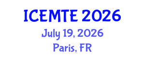 International Conference on Environmental Management, Technology and Engineering (ICEMTE) July 19, 2026 - Paris, France