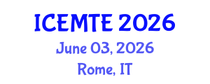 International Conference on Environmental Management, Technology and Engineering (ICEMTE) June 03, 2026 - Rome, Italy