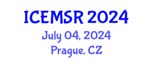 International Conference on Environmental Monitoring, Simulation and Remediation (ICEMSR) July 04, 2024 - Prague, Czechia