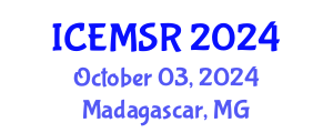 International Conference on Environmental Monitoring, Simulation and Remediation (ICEMSR) October 03, 2024 - Madagascar, Madagascar