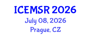 International Conference on Environmental Monitoring, Simulation and Remediation (ICEMSR) July 08, 2026 - Prague, Czechia