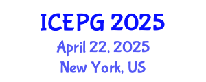 International Conference on Environmental Politics and Governance (ICEPG) April 22, 2025 - New York, United States