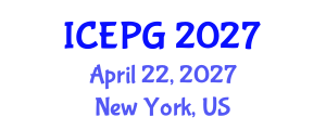 International Conference on Environmental Politics and Governance (ICEPG) April 22, 2027 - New York, United States International Conference on Environmental Politics and Governance (ICEPG) April 22, 2027 - New York, United States