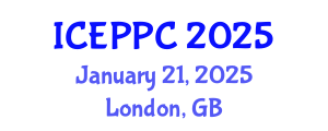 International Conference on Environmental Pollution and Pollution Control (ICEPPC) January 21, 2025 - London, United Kingdom