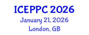 International Conference on Environmental Pollution and Pollution Control (ICEPPC) January 21, 2026 - London, United Kingdom