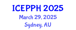 International Conference on Environmental Pollution and Public Health (ICEPPH) March 29, 2025 - Sydney, Australia