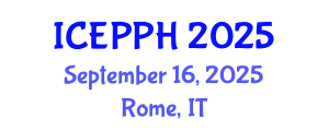 International Conference on Environmental Pollution and Public Health (ICEPPH) September 16, 2025 - Rome, Italy