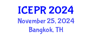 International Conference on Environmental Pollution and Remediation (ICEPR) November 25, 2024 - Bangkok, Thailand