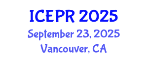 International Conference on Environmental Pollution and Remediation (ICEPR) September 23, 2025 - Vancouver, Canada