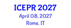 International Conference on Environmental Pollution and Remediation (ICEPR) April 08, 2027 - Rome, Italy International Conference on Environmental Pollution and Remediation (ICEPR) April 08, 2027 - Rome, Italy