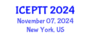 International Conference on Environmental Pollution and Treatment Technology (ICEPTT) November 07, 2024 - New York, United States