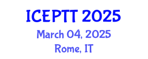 International Conference on Environmental Pollution and Treatment Technology (ICEPTT) March 04, 2025 - Rome, Italy