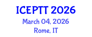 International Conference on Environmental Pollution and Treatment Technology (ICEPTT) March 04, 2026 - Rome, Italy