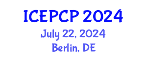 International Conference on Environmental Pollution Control and Prevention (ICEPCP) July 22, 2024 - Berlin, Germany