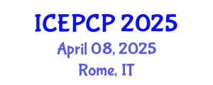 International Conference on Environmental Pollution Control and Prevention (ICEPCP) April 08, 2025 - Rome, Italy