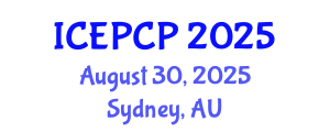 International Conference on Environmental Pollution Control and Prevention (ICEPCP) August 30, 2025 - Sydney, Australia