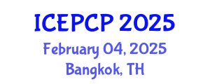 International Conference on Environmental Pollution Control and Prevention (ICEPCP) February 04, 2025 - Bangkok, Thailand