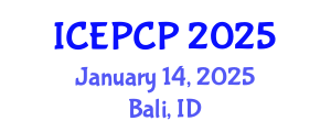 International Conference on Environmental Pollution Control and Prevention (ICEPCP) January 14, 2025 - Bali, Indonesia