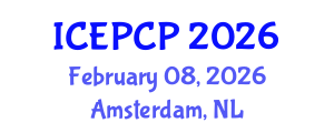International Conference on Environmental Pollution Control and Prevention (ICEPCP) February 08, 2026 - Amsterdam, Netherlands