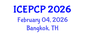 International Conference on Environmental Pollution Control and Prevention (ICEPCP) February 04, 2026 - Bangkok, Thailand