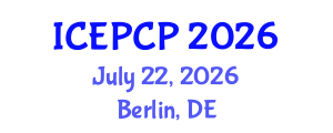 International Conference on Environmental Pollution Control and Prevention (ICEPCP) July 22, 2026 - Berlin, Germany