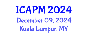 International Conference on Environmental Pollution Management (ICAPM) December 09, 2024 - Kuala Lumpur, Malaysia