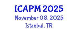 International Conference on Environmental Pollution Management (ICAPM) November 08, 2025 - Istanbul, Turkey