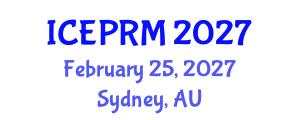 International Conference on Environmental Pollution, Restoration and Management (ICEPRM) February 25, 2027 - Sydney, Australia International Conference on Environmental Pollution, Restoration and Management (ICEPRM) February 25, 2027 - Sydney, Australia