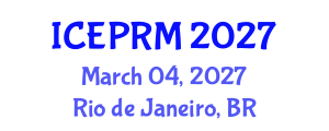 International Conference on Environmental Pollution, Restoration and Management (ICEPRM) March 04, 2027 - Rio de Janeiro, Brazil International Conference on Environmental Pollution, Restoration and Management (ICEPRM) March 04, 2027 - Rio de Janeiro, Brazil