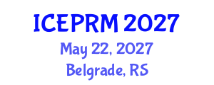 International Conference on Environmental Pollution, Restoration and Management (ICEPRM) May 22, 2027 - Belgrade, Serbia International Conference on Environmental Pollution, Restoration and Management (ICEPRM) May 22, 2027 - Belgrade, Serbia