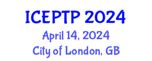 International Conference on Environmental Pollution, Treatment and Protection (ICEPTP) April 14, 2024 - City of London, United Kingdom