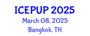 International Conference on Environmental Protection and Urban Planning (ICEPUP) March 08, 2025 - Bangkok, Thailand