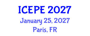 International Conference on Environmental Protection Engineering (ICEPE) January 25, 2027 - Paris, France International Conference on Environmental Protection Engineering (ICEPE) January 25, 2027 - Paris, France